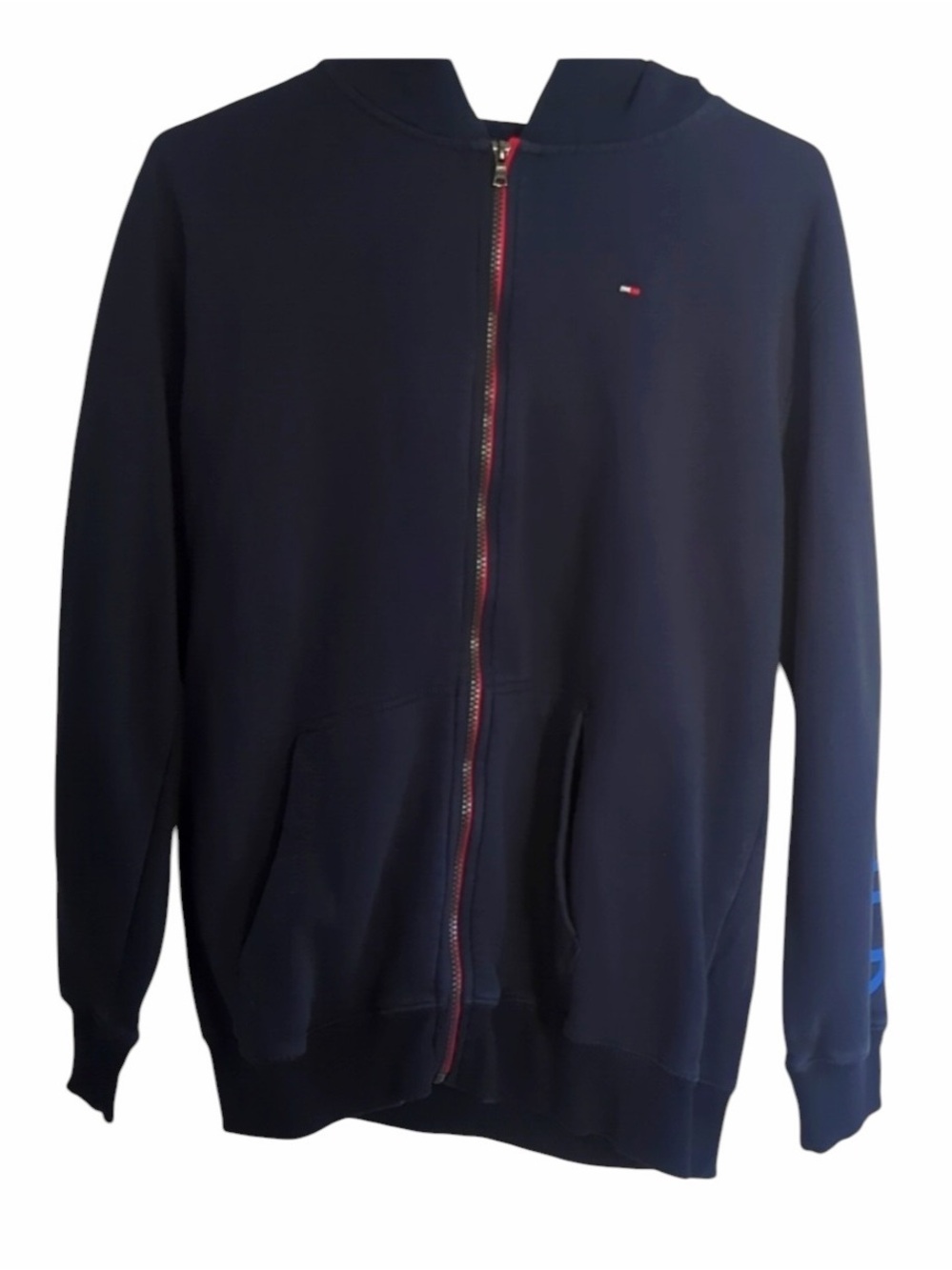 Tommy Hilfiger size large (16-18 )hooded zip sweatshirt